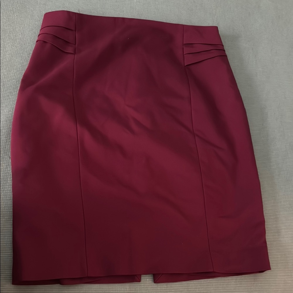Express Red Mini Pencil Skirt for Work